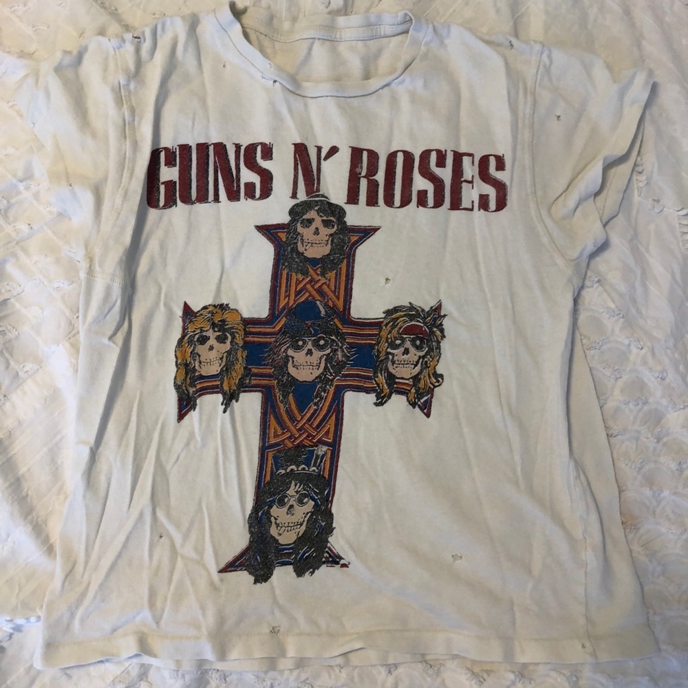 RARE MadeWorn Guns N’ Roses Tee Cross VINTAGE XS